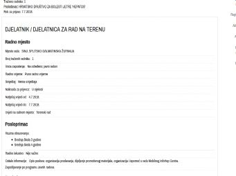 Hepatos traži terenskog djelatnika/-icu